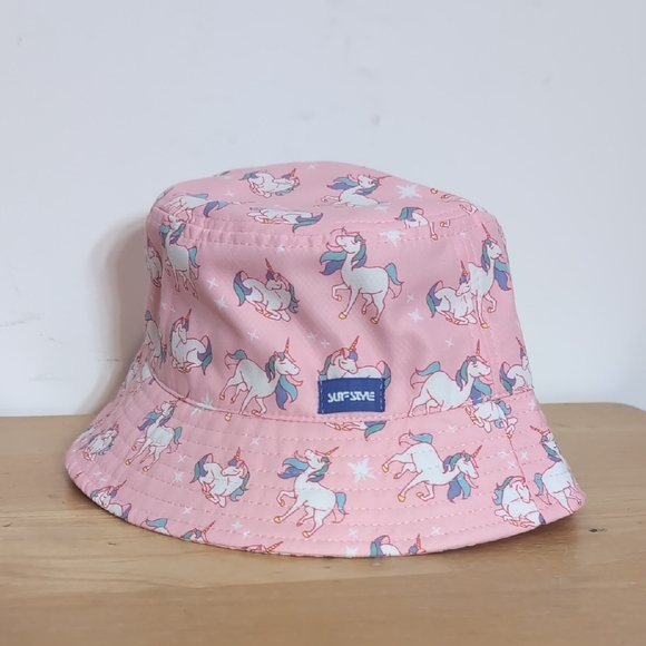 Surf Style Girls Unicorn Pink Bucket Hat - Picture 1 of 4